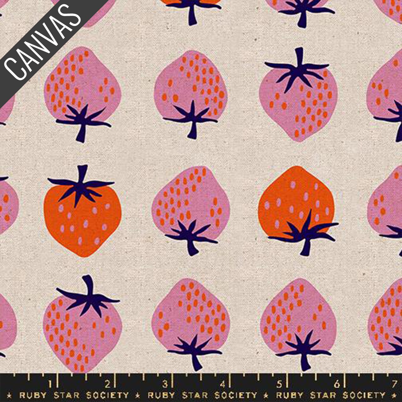 Strawberry Canvas in Natural (rs3087 12l) | Strawberry | Kimberly Kight | Ruby Star Society
